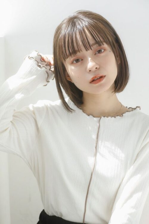 エラ張り ベース型さんに似合う切りっぱなしボブ小顔に見せるおすすめ２５選 Hair Recipe