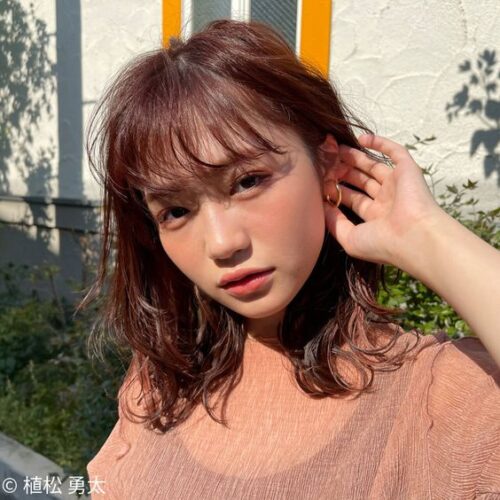 おでこ広い女子は前髪で美人になれる 丸顔や面長のショート ボブ ロング Hair Recipe