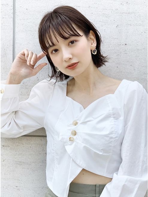 前髪ぱっつん ボブ40代大人に似合う髪型 ウルフボブやロングもご紹介 Hair Recipe 前髪ぱっつん ボブ40代大人に似合う髪型 ウルフボブやロングもご紹介 Hair Recipe