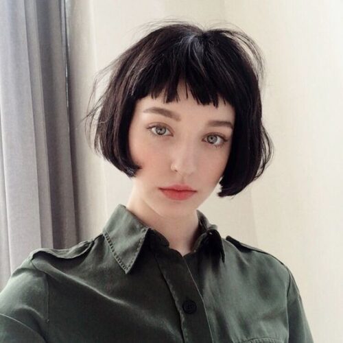 おでこ狭い人の髪型 ショートヘア ボブ前髪ありなし丸顔面長のヘア Hair Recipe おでこ狭い人の髪型 ショートヘア ボブ前髪ありなし丸顔面長のヘア Hair Recipe