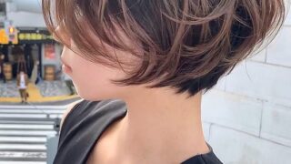 50代前下がりショートボブ前髪ありのヘアスタイルひし形ミディアムやボブも Hair Recipe
